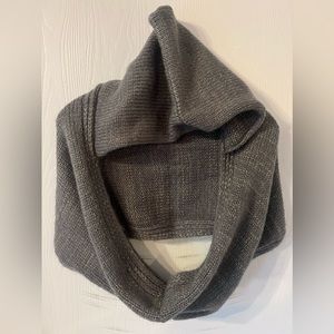 Earthbound Trading Company Hooded Scarf. Dark Grey with Sparkle Flecks